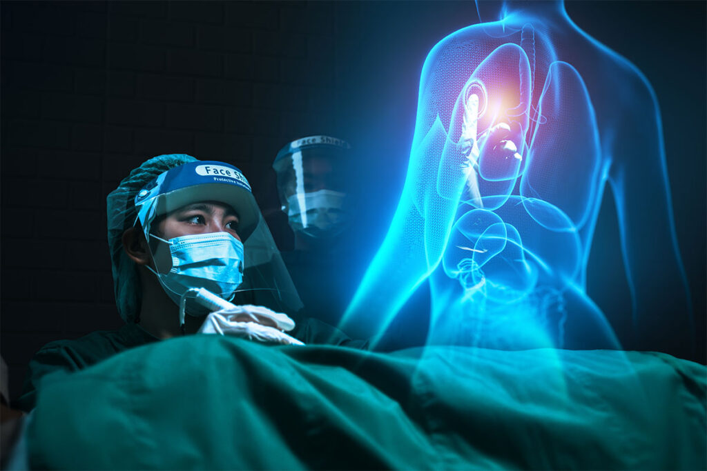 Simulation of a 3D patient