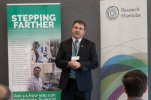 Dr Turgeon giving a speach